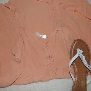 Coral Knotted Dress